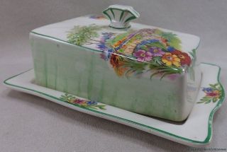 LM9 H & K TUNSTALL SMALL CHESSES BELL OR BUTTER DISH RECTANGLE SHAPE 