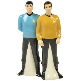 21805 Star Trek Spock & Kirk Salt & Pepper Shakers Kitchen housewares