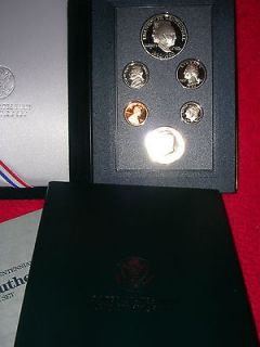 1990 Prestige Proof Set Eisenhower Centennial 6 coin with Box and COA