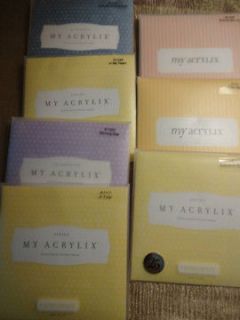 CLOSE TO MY HEART LOT OF 7 SETS MY ACRYLIX CLEAR CHOCOLATE ALPHABET