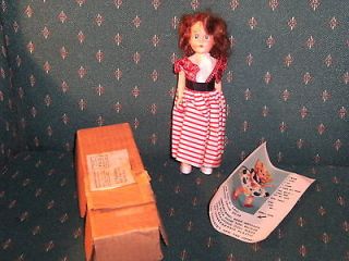COLGATE FAB DOLL IN BOX CIRCA 1957 RED WHITE AND BLUE OUTFIT WITH 