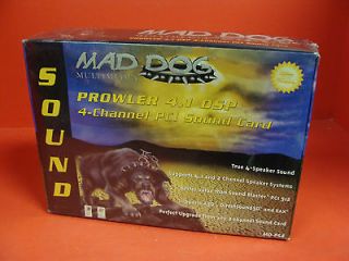 NEW Mad Dog PROWLER 4.1 DSP 4 Channel PCI Sound Card MD PS4 New In Box 