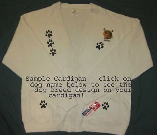 Cocker Spaniel Black Cardigan 2X (Sweatshirt) Off White