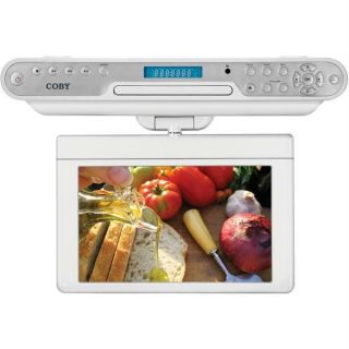Coby 7 TFT LCD Under Cabinet DVD CD Player With Digital TV And AM FM 