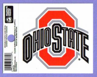   State Buckeyes NCAA Static Cling / Window Cling Decal *