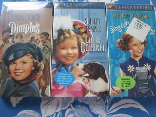   VHS (3) NEW sealed The Little Colonel DIMPLES Sing & Dance Along
