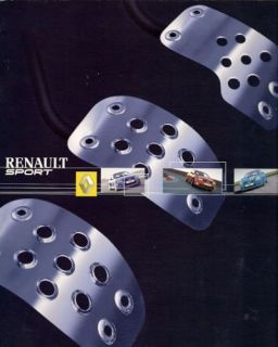 Renault Clio 182 V6 Megane 225 Sport 2004 5 UK Brochure