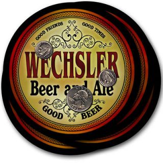 Wechsler s Beer & Ale Coasters   4 Pack