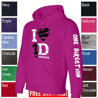 LOVE ONE DIRECTION hoodie ADULT YOUTH hooded sweater sweatshirt on 