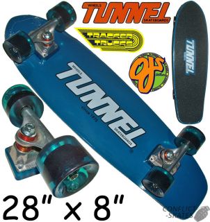 TUNNEL Retro 70s Skateboard 1970s Blue Complete Tracker OJIII 78a 28 