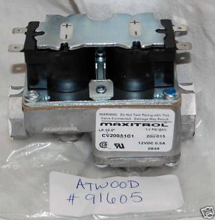 Atwood Water Heater Gas Valve for DSI Part #91605