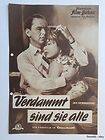 1958 Some Came Running German Film Buhne Movie Program Frank Sinatra 