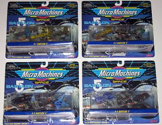Babylon 5 Micro Machines Collections #1, #2, #3, #4   Mint in Package 