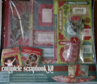 Colorbok Brown Floral Box Kit~12x12 Album,Paper, Accent