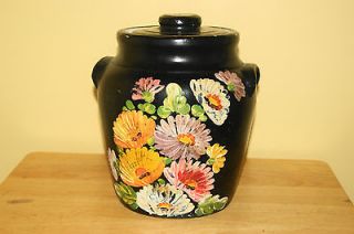 Awesome Ransburg Black Aster Cooke Jar
