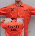 JAIL INMATE Orange JUMPSUIT Costume Highest Quality