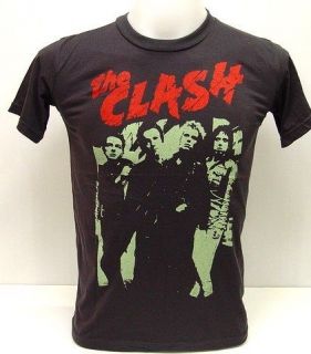 THE CLASH 80s UK Concert Vintage Punk Rock T Shirt L