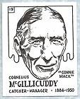 1968 SCFC Cornelius McGillicuddy Connie Mack #19 Catcher Manager 1886 