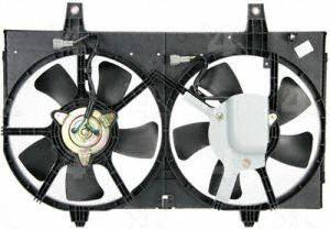   75306 Radiator And Condenser Fan Assembly (Fits Nissan Maxima