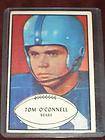 Tom OConnell 1953 Bowman Football Cd #42 Chicgo Bears