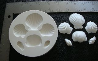 Fondant & Gumpaste Silicone Mold   Sea Shell   #WX02   Made in USA