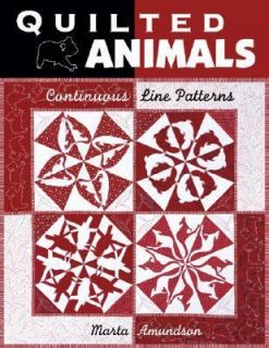Quilted Animals Continuous Line Patterns by Marta Amundson 2002 