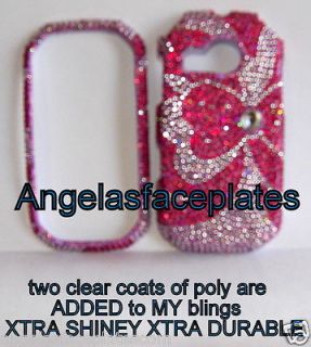 rhinestone PINK RED BOW BLING for Pantech Crossover p8000 p 8000 cover 