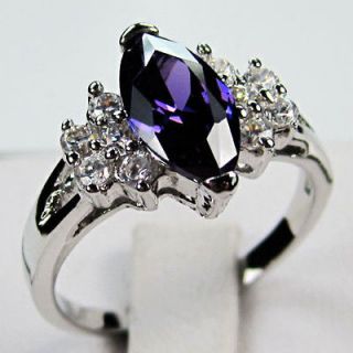 purple gold ring in Fashion Jewelry