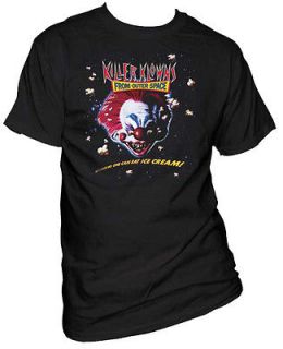 KILLER KLOWNS FROM OUTER SPACE MOVIE POSTER SHIRT M, L, XL NEW