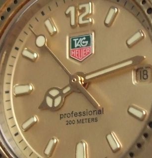TAG HEUER LADYS 2000 DIVING WATCH 200 METER PROFESSIONAL GOLD