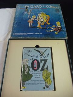   Wizard of OZ 1961 LP and Book set L. Frank Baum Crown Publishers
