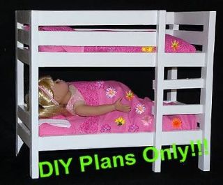   Bunk Bed for 18 Doll ( Maplelea, American Girl, & Corolle ) DIY Plan