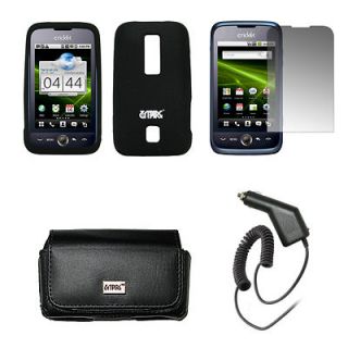   Ascend Case Skin Black+LCD Screen Protector+Char​ger+Pouch Cricket