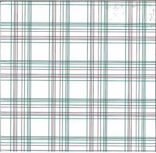 Wallpaper Vintage Plaid Coutry Cottage Red Green Blue White Double 