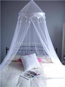 WHITE CROWN Mosquito Net Bed Canopy  Cot/SBED/DBED