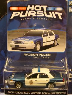   64 HOT PURSUIT #9 RALEIGH NORTH CAROLINA POLICE 2008 FORD CROWN VIC