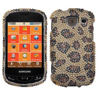   U380 Crystal Diamond BLING Hard Case Snap Phone Cover Cheetah