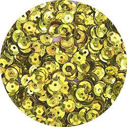 5mm CUP SEQUINS YELLOW CHARTREUSE 1000/ pk Made in USA