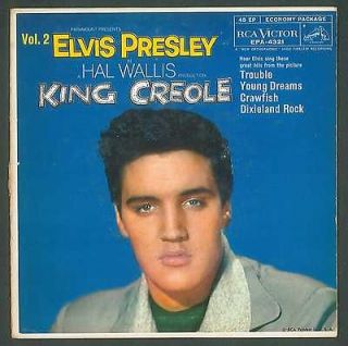 RARE 45 RPM E.P. Elvis Presley, King Creole, RCA Records 4321 