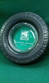   Kelly Springfield Advertising Tire Ashtray Cumberland, MD 6 diameter