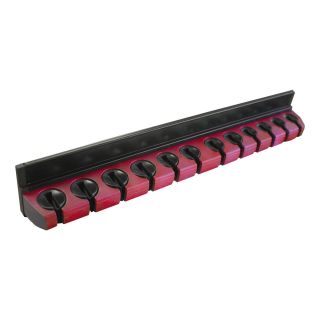 MTS LAW12R 12 Piece Magnetic Wrench Storage Organizer Red