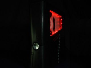 XCM Black Knight Case with Red LED for Xbox 360 Slim
