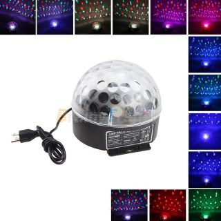 Mini 18W Voice activate​d RGB LED Crystal Magic Ball Effect Disco DJ 