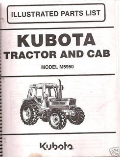 Kubota M5950 Tractor & Cab Parts Manual