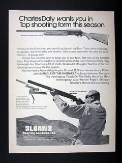 Charles Daly Auto Pointer & LTD Field Grade Shotguns 1972 print Ad 