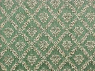 green damask fabric in Fabric