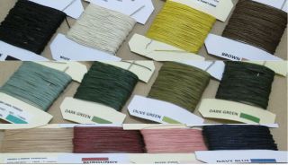 WAXED LINEN THREAD 18/3 ,(many colours )   upholstry, leather works 