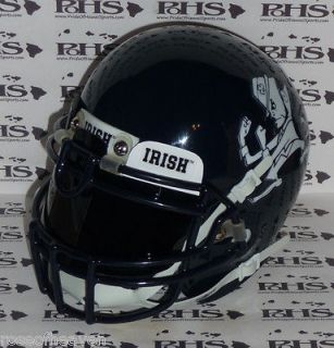 Notre Dame Fighting Irish Custom Mini Helmet w/ Black Tinted Shield