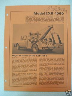 Model EXB 1060 Ashton Truck Brochure Eagle Industries