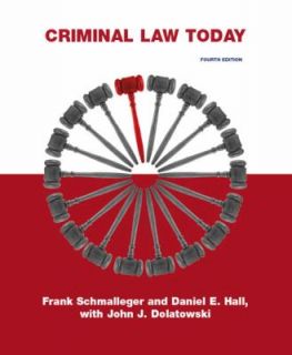   , Frank J. Schmalleger and Daniel E. Hall 2009, Paperback